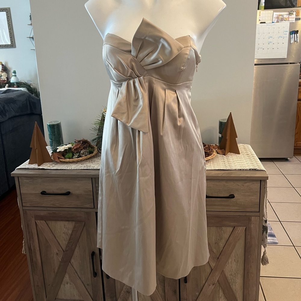 London Times golden party dress